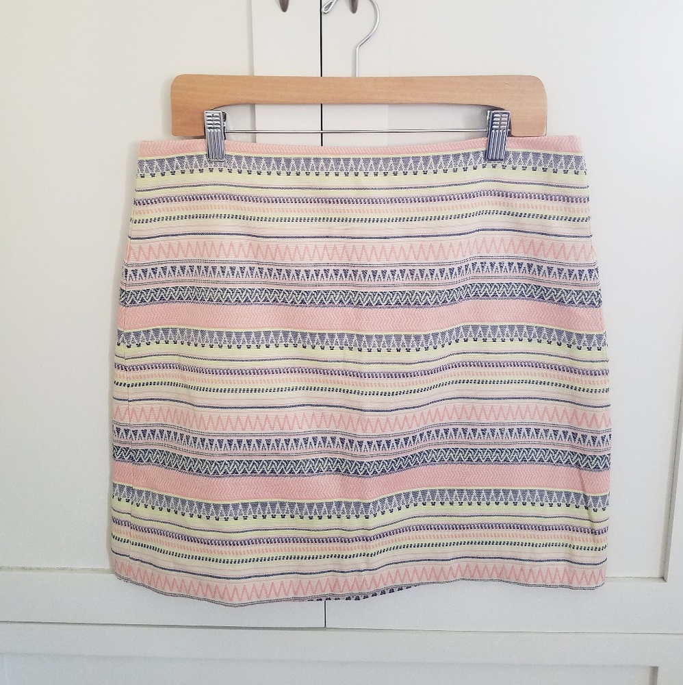 LOFT Cotton Spring Mini Skirt